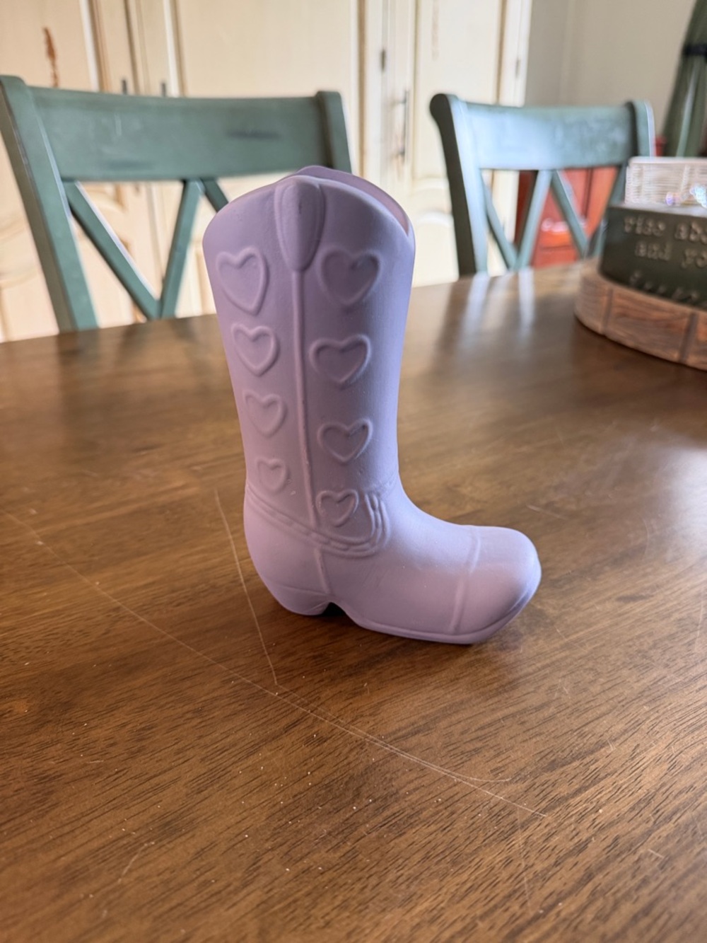 Cowgirl boot Vase